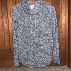 Mossimo Cowl Neck Light Gray Sweater